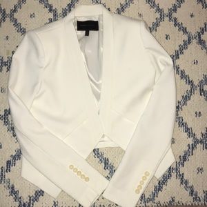 BCBG business suit jacket with shoulder pads.
